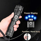 Strong Light LED Telescopic Zoom USB Charging Outdoor Searchlight Flashlight