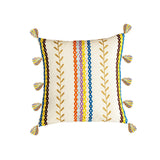 Household Cotton Moroccan Color Fringed Pillowcase