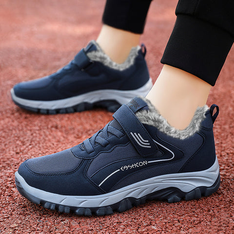 Winter Thermal Cotton Boots Outdoor Home Fleece-lined Thickened Walking Shoes