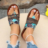 Leopard Print Beach Sandals Women's Casual Wish Fashion Roman Sandals