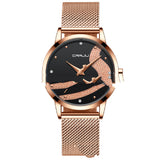 Simple Personality Couple Mesh Belt Genuine Watch