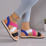 Flat Student Roman Shoes Soft Bottom Cross Plus Size