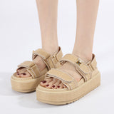 Women's Summer Open Toed Woven Hollowed Flat Sandals