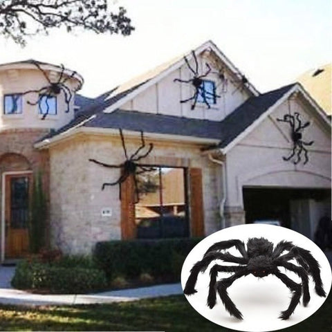 Halloween Ghost Festival Supplies Bar Decoration Props Plush Spider Haunted House Prop Indoor Outdoor Giant Decor