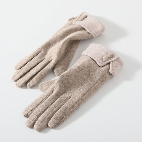 Women's Outdoor Warm Gloves With Thickened Cashmere